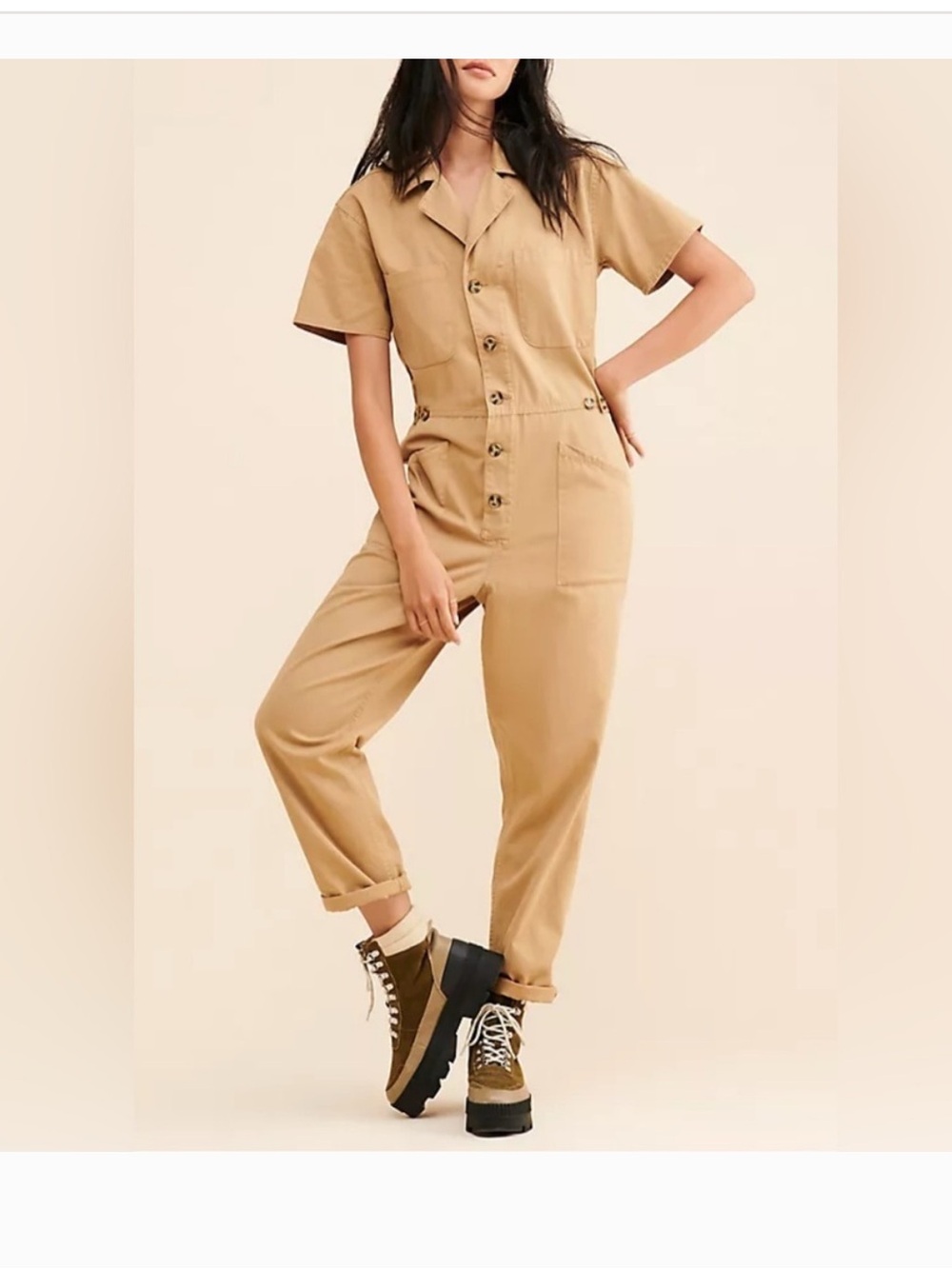 Pistola Grover short sleeve utility jumpsuit Med